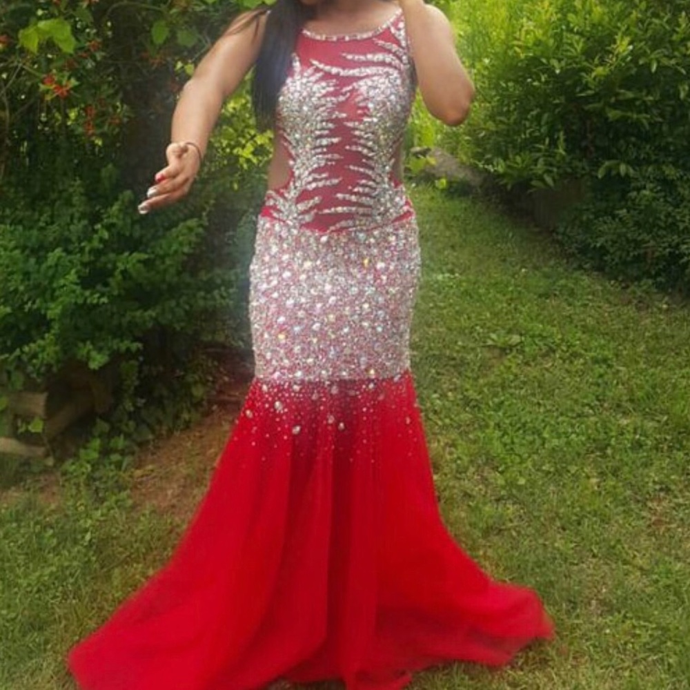 RED HOT Prom Dress (Worn Once)